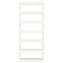Estantería/divisor espacios madera pino blanco 80x30x199,5 cm