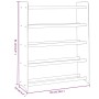 Brown plywood shoe cabinet 65x24x81 cm by vidaXL, Shoe racks and shoe organizers - Ref: Foro24-327346, Price: 27,23 €, Discou...