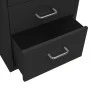 Mobiler Aktenschrank aus schwarzem Metall, 28 x 41 x 69 cm von vidaXL, Aktenschränke - Ref: Foro24-335918, Preis: 95,82 €, Ra...