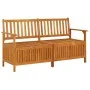 Banco de almacenaje madera maciza de acacia 148 cm de vidaXL, Bancos de jardín - Ref: Foro24-316743, Precio: 204,71 €, Descue...