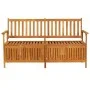 Banco de almacenaje madera maciza de acacia 148 cm de vidaXL, Bancos de jardín - Ref: Foro24-316743, Precio: 204,71 €, Descue...