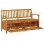 Banco de almacenaje madera maciza de acacia 148 cm de vidaXL, Bancos de jardín - Ref: Foro24-316743, Precio: 204,71 €, Descue...