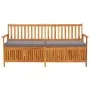 Storage bench with cushion solid acacia wood 170 cm by vidaXL, garden benches - Ref: Foro24-316741, Price: 320,19 €, Discount: %