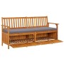 Aufbewahrungsbank mit Kissen aus massivem Akazienholz 170 cm von vidaXL, Gartenbänke - Ref: Foro24-316741, Preis: 334,23 €, R...