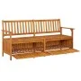 Solid acacia wood storage bench 170 cm by vidaXL, garden benches - Ref: Foro24-316744, Price: 264,11 €, Discount: %