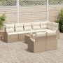 Conjunto de sofá de jardín 9 pcs 289 x 124 x 85 cm Poliratán