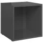Wohnzimmermöbel 8 Stück glänzend grau Holzwerkstoff von vidaXL, TV-Möbel - Ref: Foro24-3080068, Preis: 182,65 €, Rabatt: %