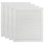 Closet door slats 4 pcs white pine wood 69x59.4 cm by vidaXL, cabinet doors - Ref: Foro24-151168, Price: 84,94 €, Discount: %