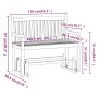 vidaxL Garten-Schaukelbank 110 cm, massives Akazienholz von vidaXL, Gartenbänke - Ref: Foro24-316608, Preis: 159,65 €, Rabatt: %
