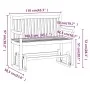 vidaxL Garten-Schaukelbank 110 cm, massives Akazienholz von vidaXL, Gartenbänke - Ref: Foro24-316608, Preis: 148,81 €, Rabatt: %