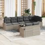 Conjunto de sofá de jardín 9 pcs 289 x 124 x 85 cm Poliratán