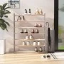 Mueble zapatero de madera contrachapada gris 90x24x117 cm by vidaXL, Shoe racks and shoe organizers - Ref: Foro24-327356, Pri...