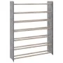 Mueble zapatero de madera contrachapada gris 90x24x117 cm by vidaXL, Shoe racks and shoe organizers - Ref: Foro24-327356, Pri...