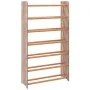 Mueble zapatero de madera contrachapada marrón 65x24x117 cm de vidaXL, Zapateros y organizadores de calzado - Ref: Foro24-327...