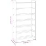 Mueble zapatero de madera contrachapada marrón 65x24x117 cm de vidaXL, Zapateros y organizadores de calzado - Ref: Foro24-327...