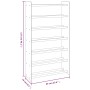 Mueble zapatero de madera contrachapada marrón 65x24x117 cm by vidaXL, Shoe racks and shoe organizers - Ref: Foro24-327349, P...