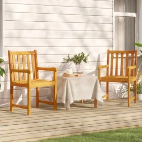 Garden chairs 2 units solid acacia wood by vidaXL, Garden chairs - Ref: Foro24-316609, Price: 170,28 €, Discount: %