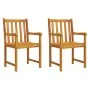 Gartenstühle 2 Einheiten aus massivem Akazienholz von vidaXL, Gartenstühle - Ref: Foro24-316609, Preis: 181,05 €, Rabatt: %