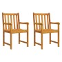 Gartenstühle 2 Einheiten aus massivem Akazienholz von vidaXL, Gartenstühle - Ref: Foro24-316609, Preis: 189,32 €, Rabatt: %
