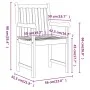 Gartenstühle 2 Einheiten aus massivem Akazienholz von vidaXL, Gartenstühle - Ref: Foro24-316609, Preis: 181,05 €, Rabatt: %