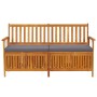 Aufbewahrungsbank mit Kissen Akazienholz massiv 148 cm von vidaXL, Gartenbänke - Ref: Foro24-316740, Preis: 285,05 €, Rabatt: %
