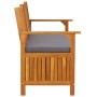 Aufbewahrungsbank mit Kissen Akazienholz massiv 148 cm von vidaXL, Gartenbänke - Ref: Foro24-316740, Preis: 285,05 €, Rabatt: %