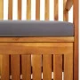 Banco de almacenaje con cojín madera maciza de acacia 148 cm de vidaXL, Bancos de jardín - Ref: Foro24-316740, Precio: 274,38...