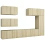 TV-Lounge-Möbel-Set 6-teilig Sonoma Eiche Ingenieurholz von vidaXL, TV-Möbel - Ref: Foro24-3079030, Preis: 238,02 €, Rabatt: %