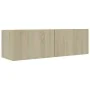 TV-Wände 5 Stück Spanplatte Sonoma-Eiche von vidaXL, TV-Möbel - Ref: Foro24-3079009, Preis: 197,97 €, Rabatt: %