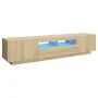 TV-Schrank mit LED-Leuchten, Farbe Sonoma-Eiche, 180 x 35 x 40 cm von vidaXL, TV-Möbel - Ref: Foro24-3081900, Preis: 111,03 €...