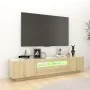 TV-Schrank mit LED-Leuchten, Farbe Sonoma-Eiche, 180 x 35 x 40 cm von vidaXL, TV-Möbel - Ref: Foro24-3081900, Preis: 111,03 €...
