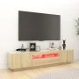 TV-Schrank mit LED-Leuchten, Farbe Sonoma-Eiche, 180 x 35 x 40 cm von vidaXL, TV-Möbel - Ref: Foro24-3081900, Preis: 111,03 €...