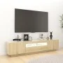 TV-Schrank mit LED-Leuchten, Farbe Sonoma-Eiche, 180 x 35 x 40 cm von vidaXL, TV-Möbel - Ref: Foro24-3081900, Preis: 111,03 €...