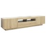 TV-Schrank mit LED-Leuchten, Farbe Sonoma-Eiche, 180 x 35 x 40 cm von vidaXL, TV-Möbel - Ref: Foro24-3081900, Preis: 114,47 €...