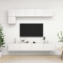 Living room TV furniture set, 5 pieces, engineered wood, white by vidaXL, TV Furniture - Ref: Foro24-3078694, Price: 214,73 €...