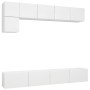 Living room TV furniture set, 5 pieces, engineered wood, white by vidaXL, TV Furniture - Ref: Foro24-3078694, Price: 214,73 €...