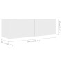 TV-Lounge-Möbel-Set 5 Stück weißes Holzwerkstoff von vidaXL, TV-Möbel - Ref: Foro24-3078694, Preis: 222,26 €, Rabatt: %