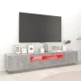 Mueble para TV con luces LED gris hormigón 200x35x40 cm de vidaXL, Muebles TV - Ref: Foro24-3081910, Precio: 133,12 €, Descue...