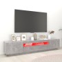 TV-Schrank mit LED-Leuchten betongrau 200x35x40 cm von vidaXL, TV-Möbel - Ref: Foro24-3081910, Preis: 132,95 €, Rabatt: %