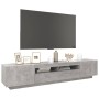 TV-Schrank mit LED-Leuchten betongrau 200x35x40 cm von vidaXL, TV-Möbel - Ref: Foro24-3081910, Preis: 132,95 €, Rabatt: %