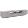 Mueble para TV con luces LED gris hormigón 200x35x40 cm de vidaXL, Muebles TV - Ref: Foro24-3081910, Precio: 133,12 €, Descue...