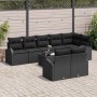 Conjunto de sofá de jardín 9 pcs 289 x 124 x 85 cm Poliratán