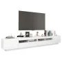 Mueble para TV con luces LED blanco brillante 260x35x40 cm de vidaXL, Muebles TV - Ref: Foro24-3081921, Precio: 227,25 €, Des...