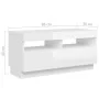 TV-Schrank mit strahlend weißen LED-Leuchten 260x35x40 cm von vidaXL, TV-Möbel - Ref: Foro24-3081921, Preis: 227,25 €, Rabatt: %