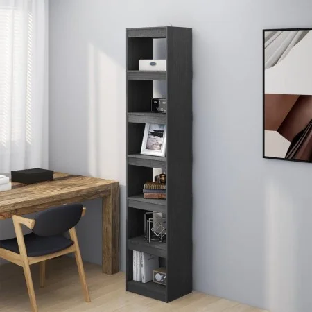 Pine wood gray shelf/space divider 40x30x199 cm by vidaXL, Bookcases and shelves - Ref: Foro24-808155, Price: 65,62 €, Discou...