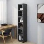Estantería/divisor de espacios madera de pino gris 40x30x199 cm de vidaXL, Librerías y estanterías - Ref: Foro24-808155, Prec...