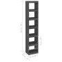 Pine wood gray shelf/space divider 40x30x199 cm by vidaXL, Bookcases and shelves - Ref: Foro24-808155, Price: 65,62 €, Discou...