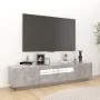 Mueble para TV con luces LED gris hormigón 180x35x40 cm de vidaXL, Muebles TV - Ref: Foro24-3081901, Precio: 112,94 €, Descue...