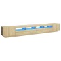 TV-Schrank mit LED-Leuchten, Farbe Sonoma-Eiche, 300 x 35 x 40 cm von vidaXL, TV-Möbel - Ref: Foro24-3081927, Preis: 188,97 €...