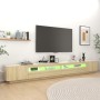 TV-Schrank mit LED-Leuchten, Farbe Sonoma-Eiche, 300 x 35 x 40 cm von vidaXL, TV-Möbel - Ref: Foro24-3081927, Preis: 188,97 €...